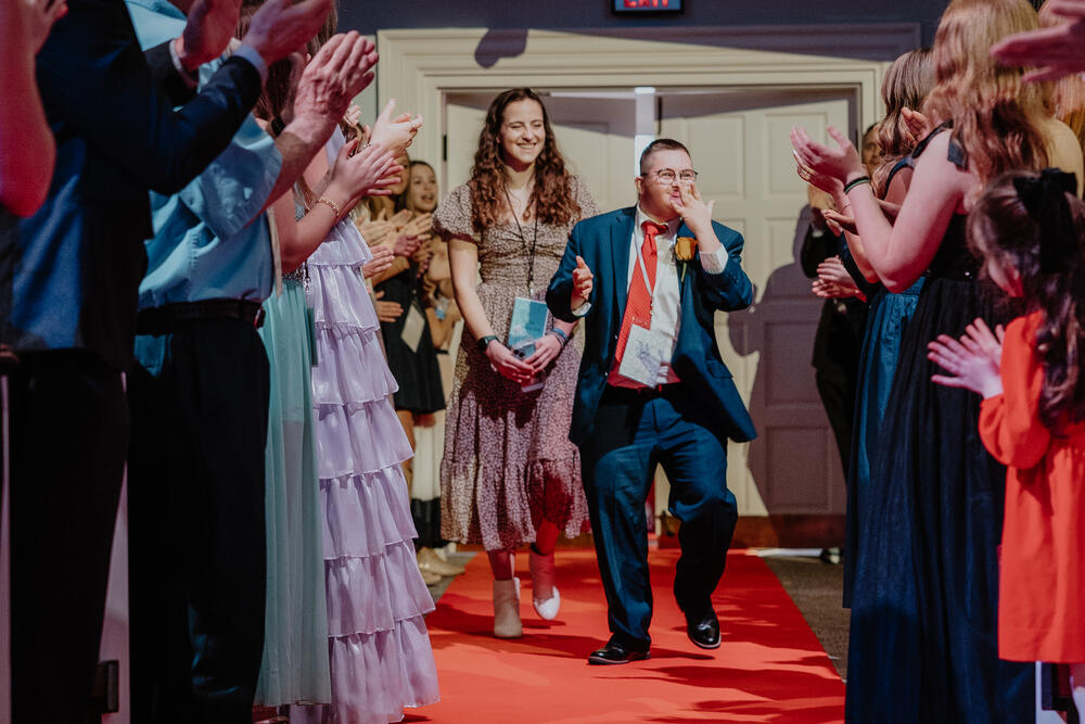 A guest on the red carpet.