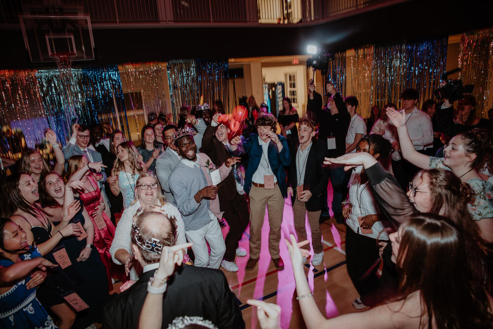 The dance floor filling up.